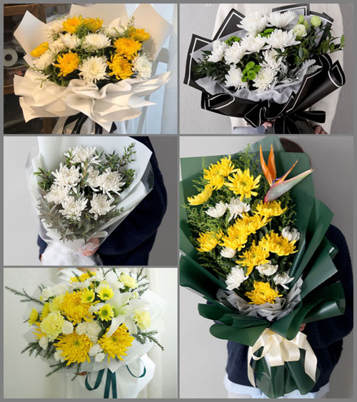 贵州遵义正安县班竹乡白事花束代送